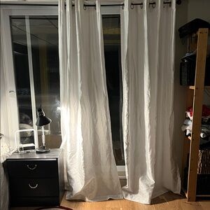 Elegant White Curtains 52X82 inches